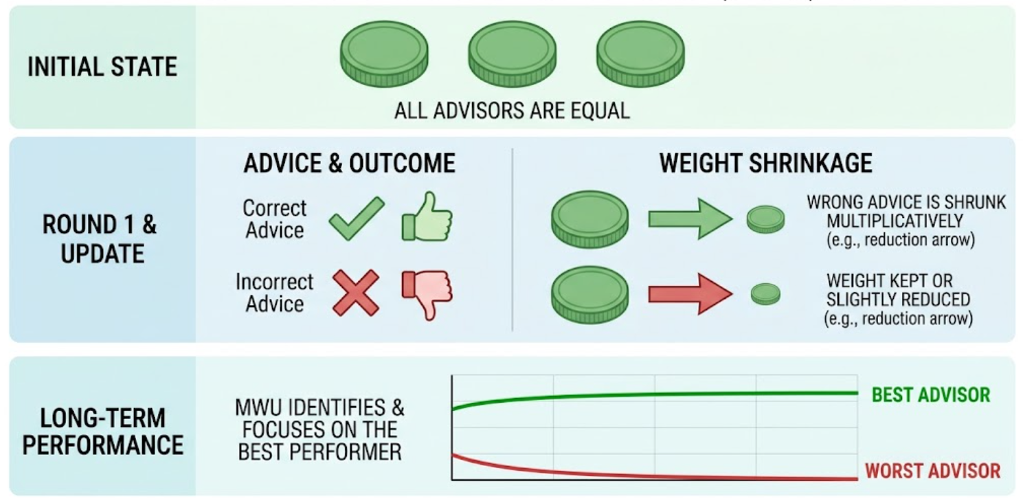 Method 1: expert roles feeding into a role-weighted aggregation
